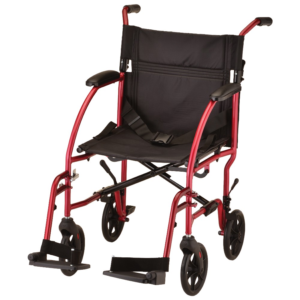 Lightweight 19 Inch Transport Chair With Desk Arms